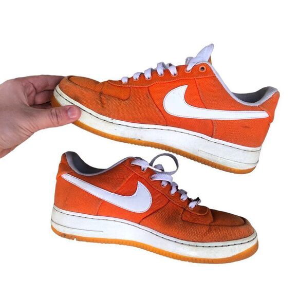 VINTAGE 2007 nike air force 1 low orange peel size 12 womens - Picture 12 of 16